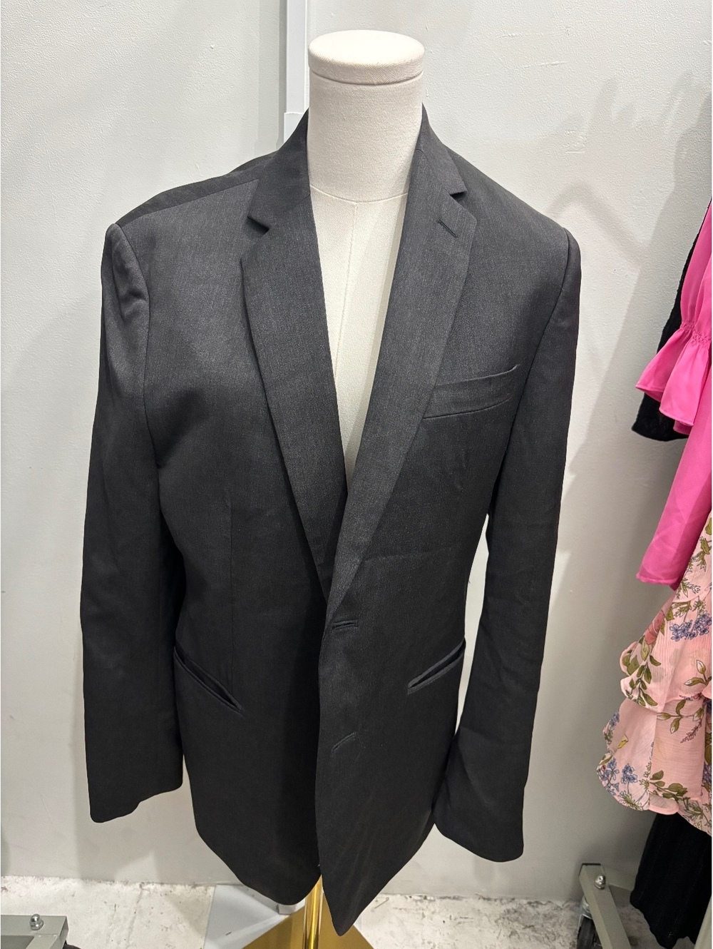 Banana Republic Gray Suit Jacket and Pants Set